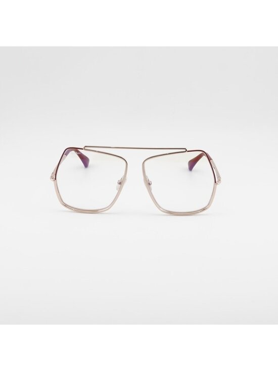 Max Mara MM5118-B 028 Eyeglasses Rose Gold 58mm Square Frame main image 11